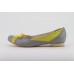CHANTAL MARIE  szürke-sárga női bőr cipő 